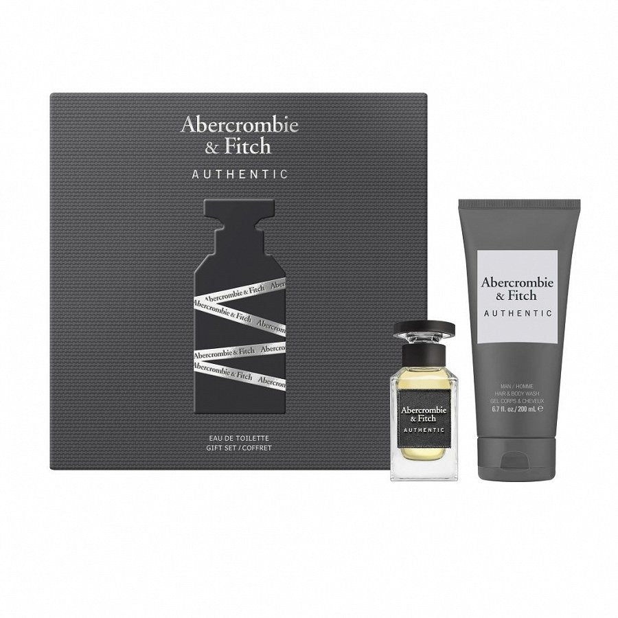 Abercrombie & Fitch Authentic Man 50ml EDT Spray / 200ml Hair & Body Wash