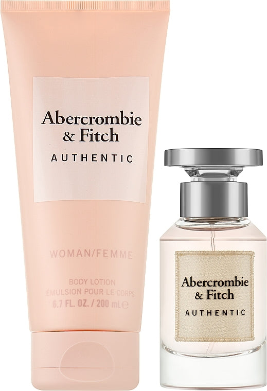 Abercrombie & Fitch Authentic Woman 50ml Eau de Parfum Spray + 200ml Body Lotion Gift set