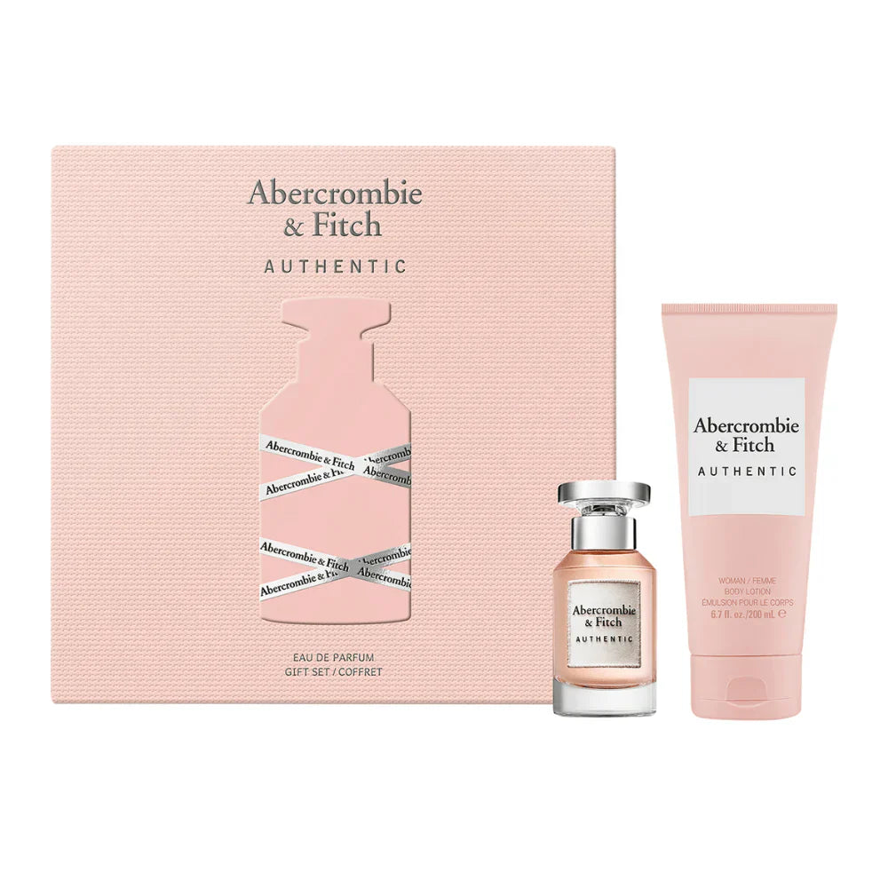 Abercrombie & Fitch Authentic Woman 50ml Eau de Parfum Spray + 200ml Body Lotion Gift set