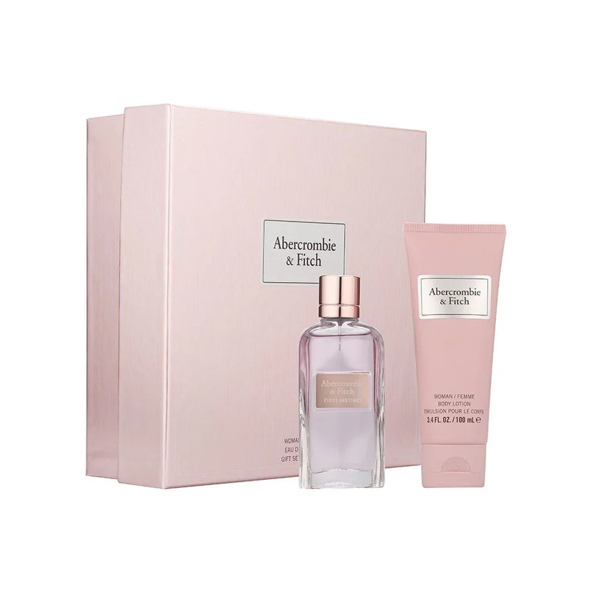 Abercrombie and Fitch Ladies First Instinct for Her 100ml EDP Spray / 200ml Body Lotion Gift Set