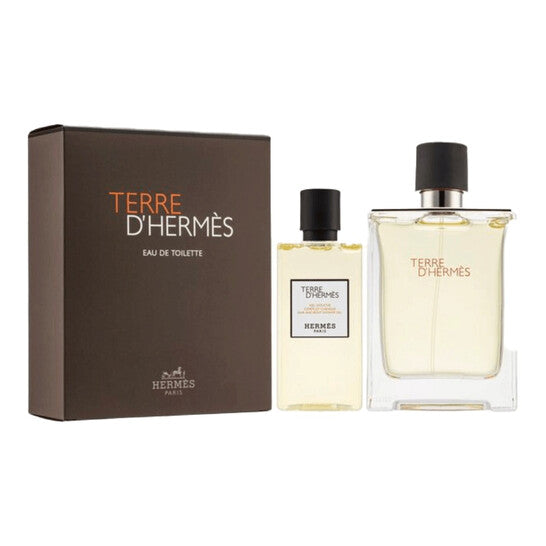 Hermès Terre d’Hermès Eau Givrée 100ml Refillable Eau de Parfum Spray + 80ml Shower Gel