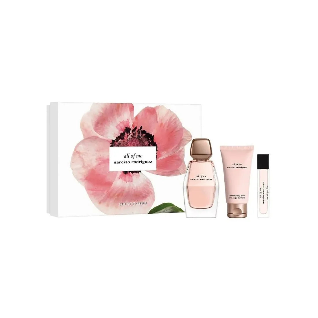 Narciso Rodriguez All Of Me 90ml EDP Spray / 50ml Body Lotion / 10ml EDP Sp...