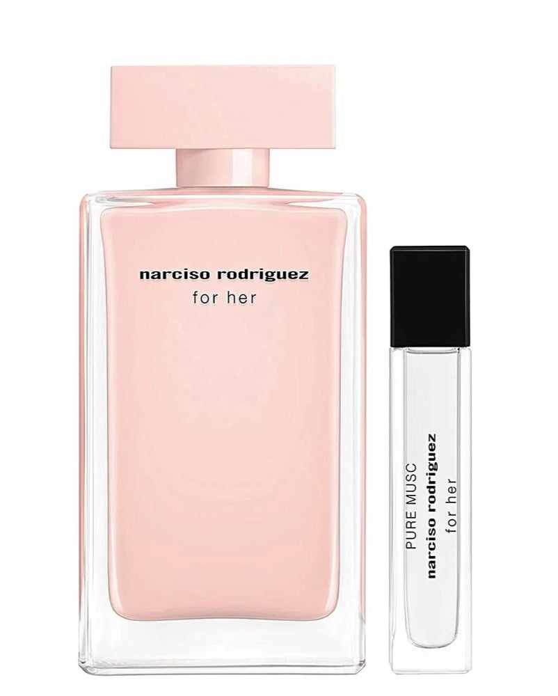 Narciso Rodriguez for Her 100ml EDP Spray / Pure Musc 10ml EDP Purse Spray