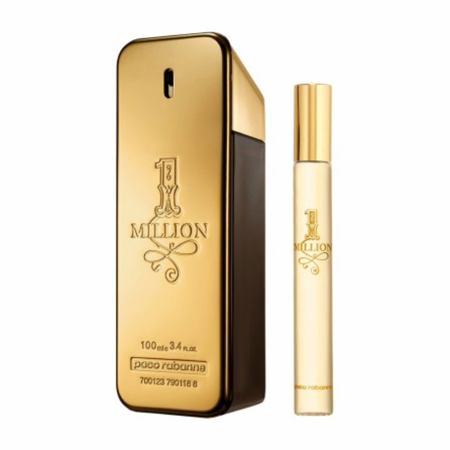 Paco Rabanne 1 Million 100ml EDT Spray / 10ml EDT Travel Spray