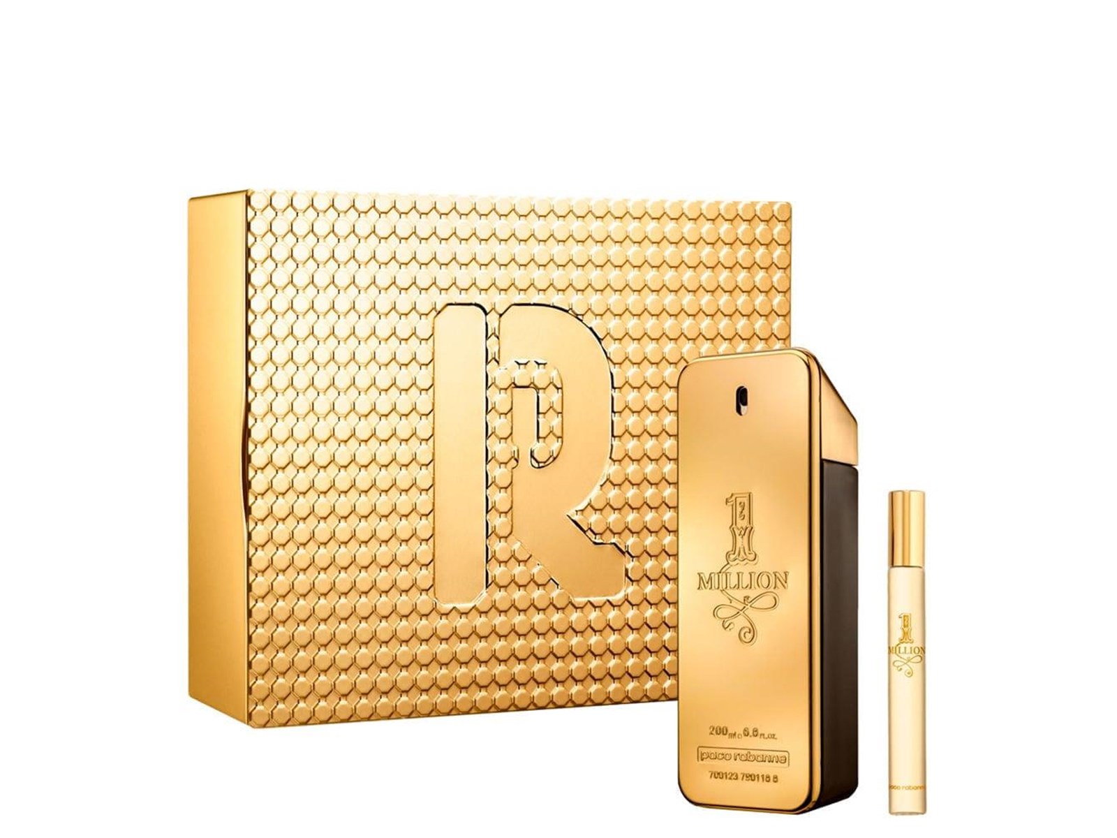 Paco Rabanne 1 Million 200ml EDT Spray / 10ml EDT Travel Spray