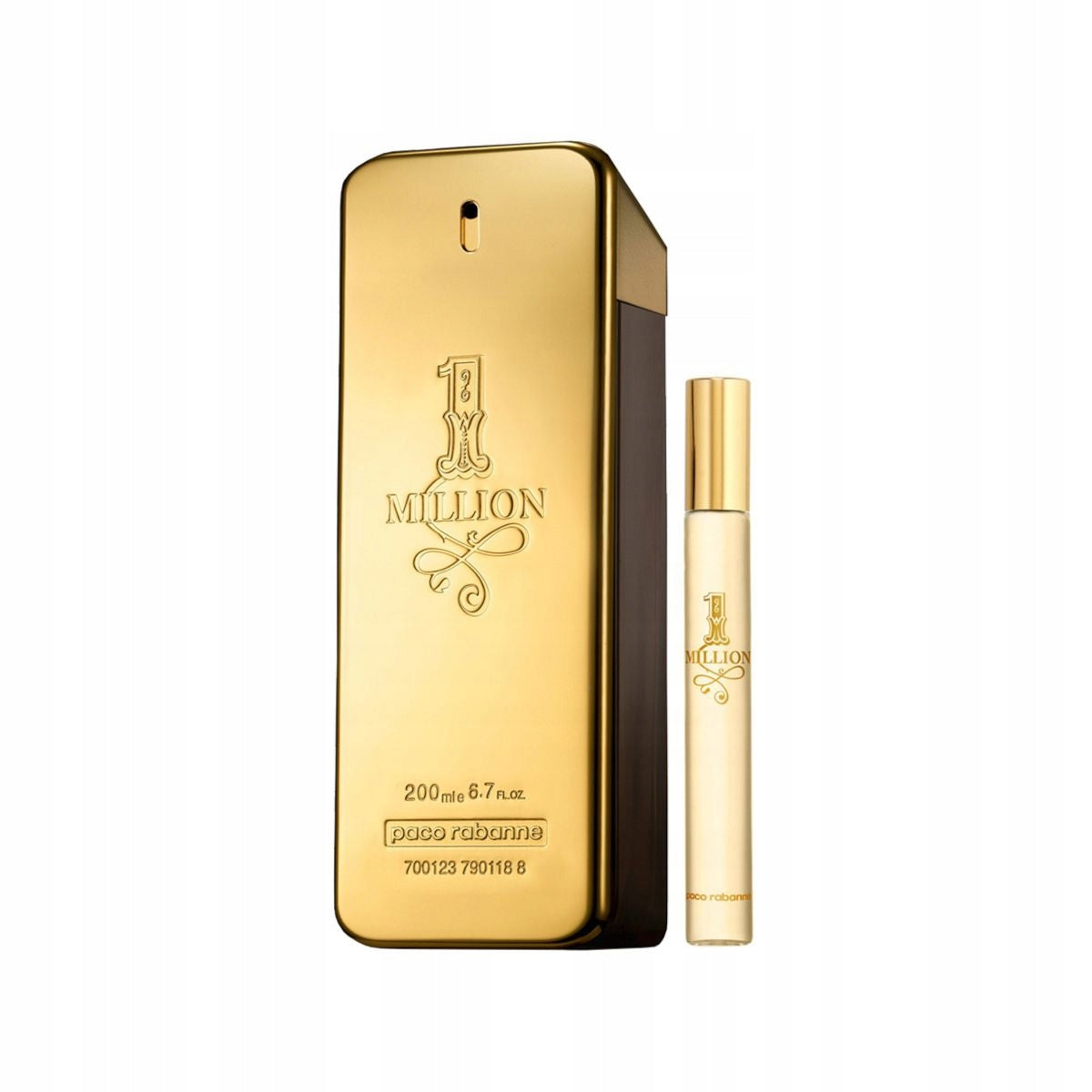 Paco Rabanne 1 Million 200ml EDT Spray / 10ml EDT Travel Spray