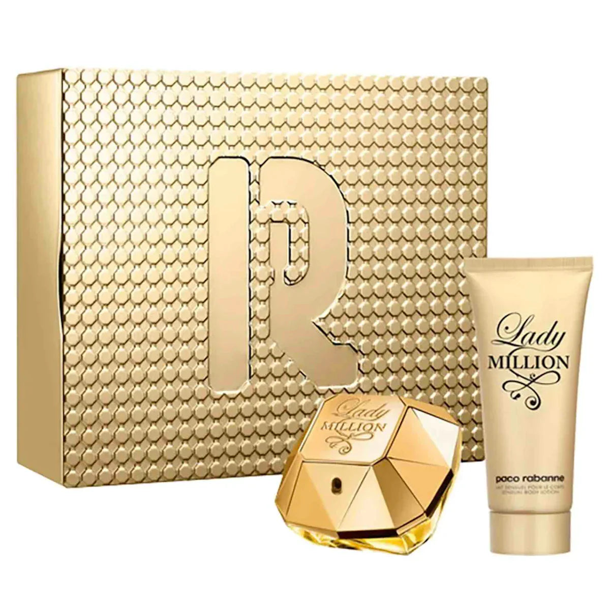 Paco Rabanne Lady Million 80ml EDP Spray / 100ml Body Lotion