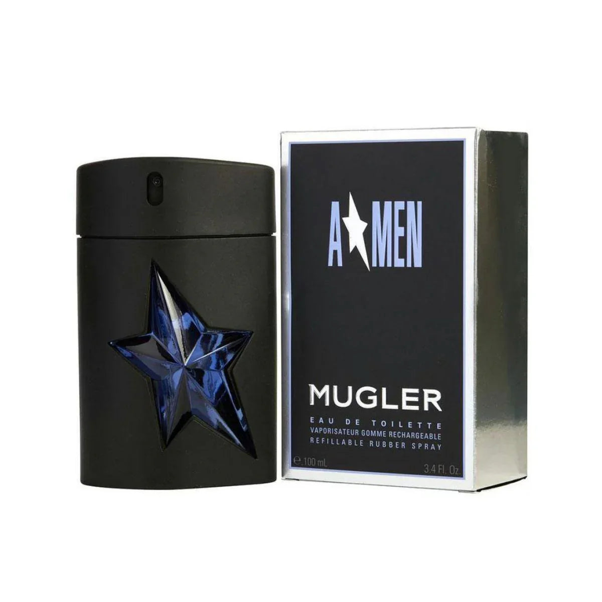 Thierry Mugler Angel Men 100ml EDT Spray in Rubber Flask